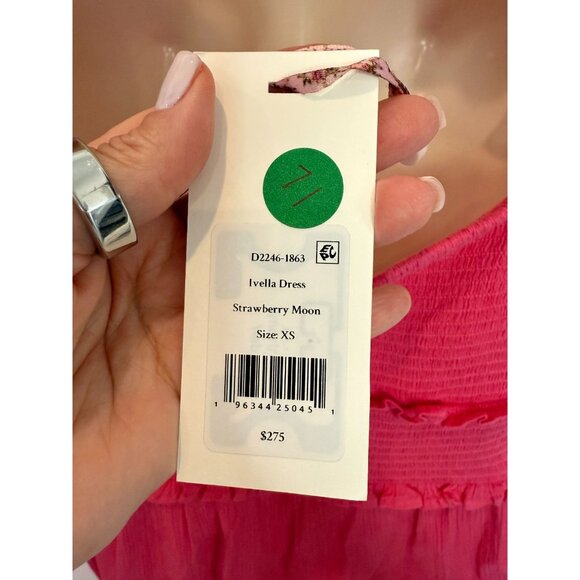 LoveShackFancy Ivella Smocked Mini Dress NWT - Size L - Picture 3 of 11